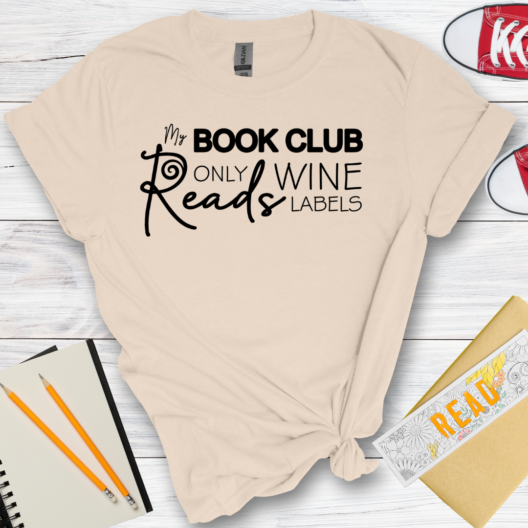 DESIGN 107 -  MY BOOKCLUB ONLY READS WINE LABELS