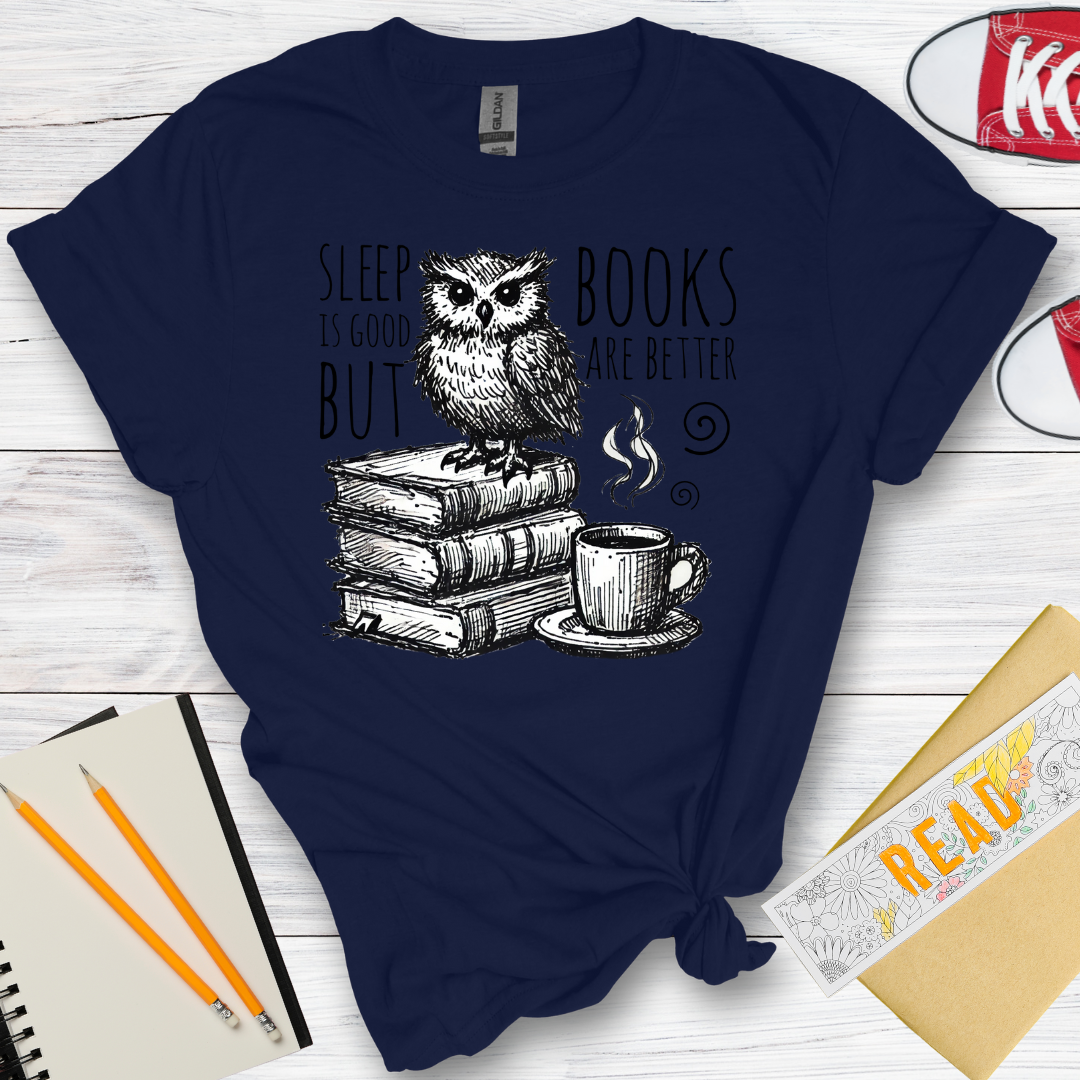 DESIGN 105 -  SLEEP IS GOOD BUT BOOKS ARE BETTER