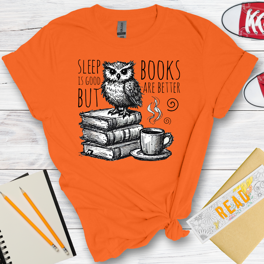 DESIGN 105 -  SLEEP IS GOOD BUT BOOKS ARE BETTER